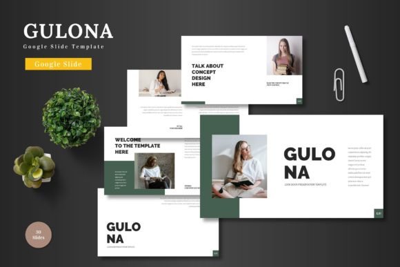 Gulona - Google Slide Template: A Fresh Approach to Visual Storytelling